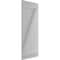 Ekena Millwork True Fit PVC Four Board Joined Board-n-Batten Shutters w/Z-Bar, Primed , 21 1/2"W x 32"H TFP102BBF21X032PR - alternate 7